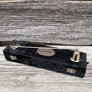 Candle Snuffer in black velvet box